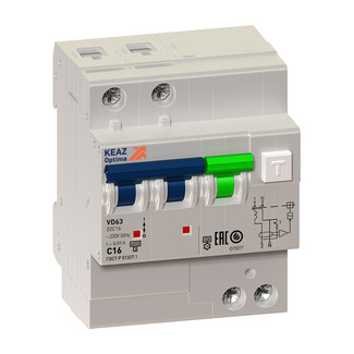 OptiDin VD63-22C16-A-УХЛ4 (2P, C16, 30mA) OptiDin VD63-22C16-A-УХЛ4 (2P, C16, 30mA)